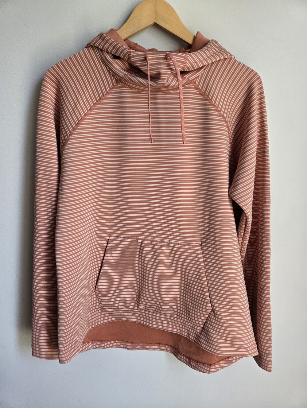 Columbia Peach Striped Hooded Pullover